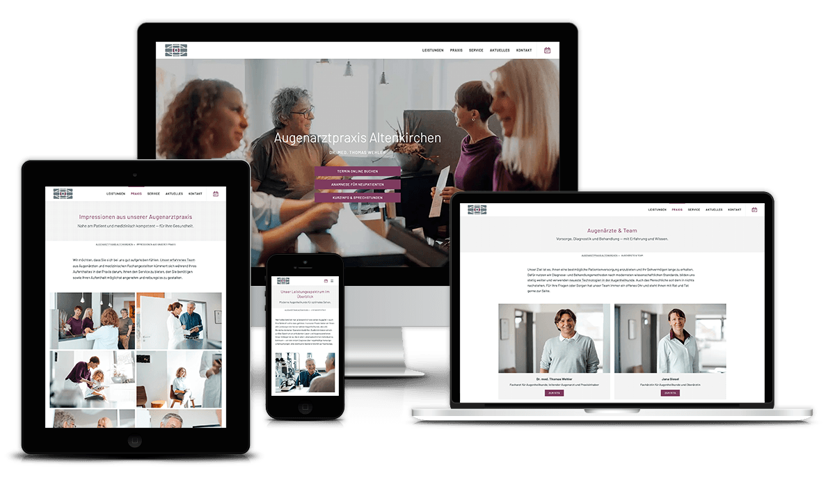 Responsive Arztwebseite