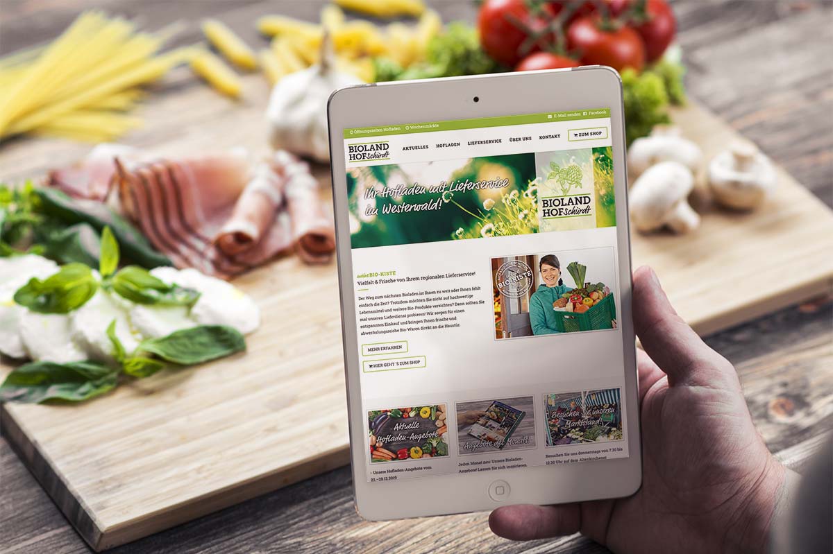 Website-Realisierung Bioland-Hof Schürdt