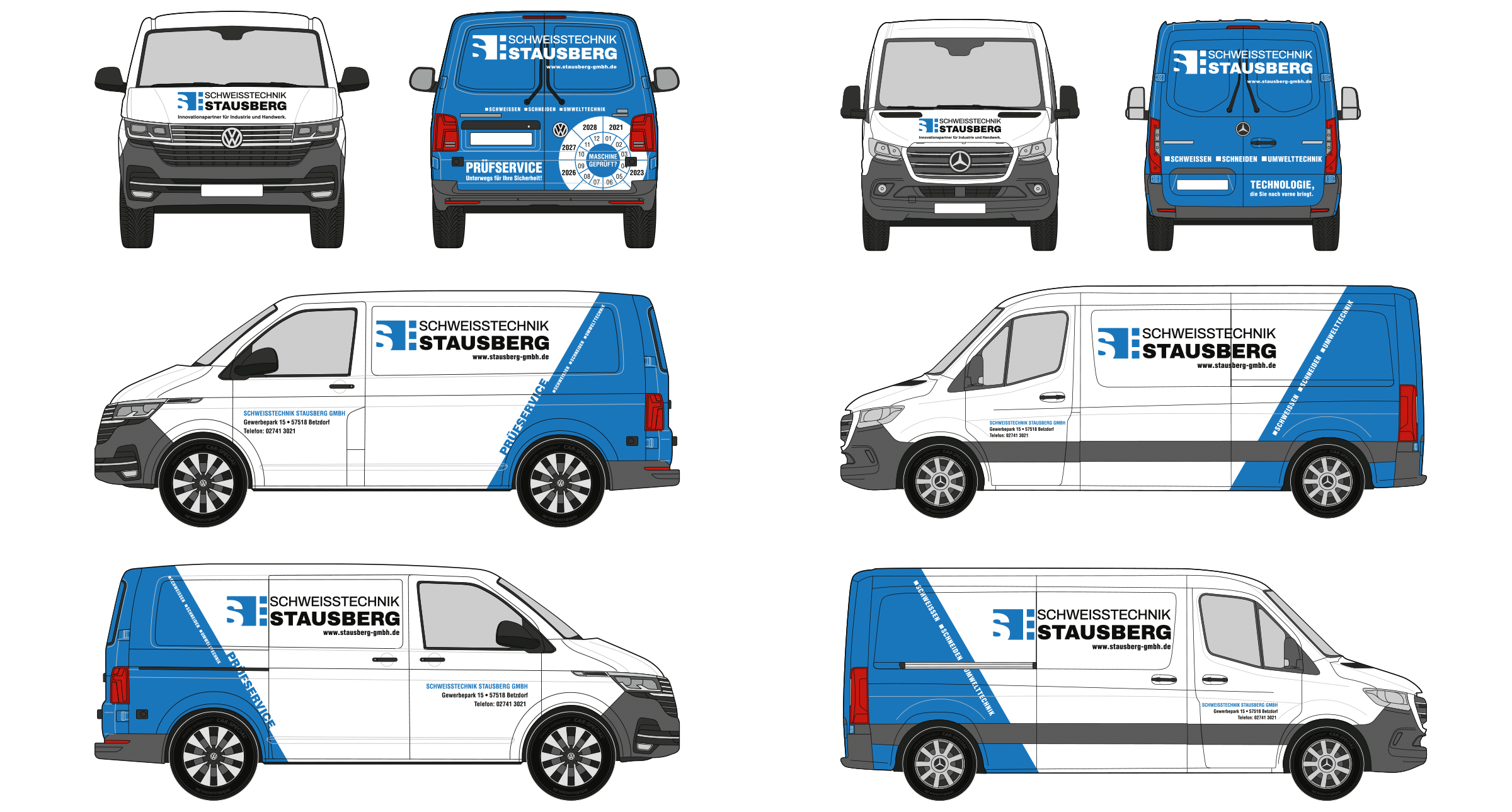 Gestaltung Fahrzeugfolierungen Fuhrpark