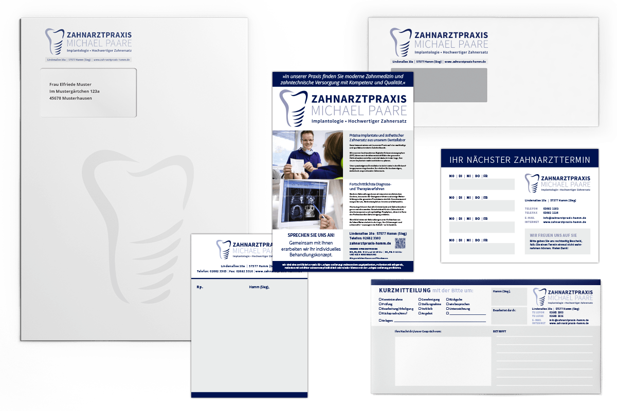 Corporate Design für Zahnärzte, Zahnarztpraxen
