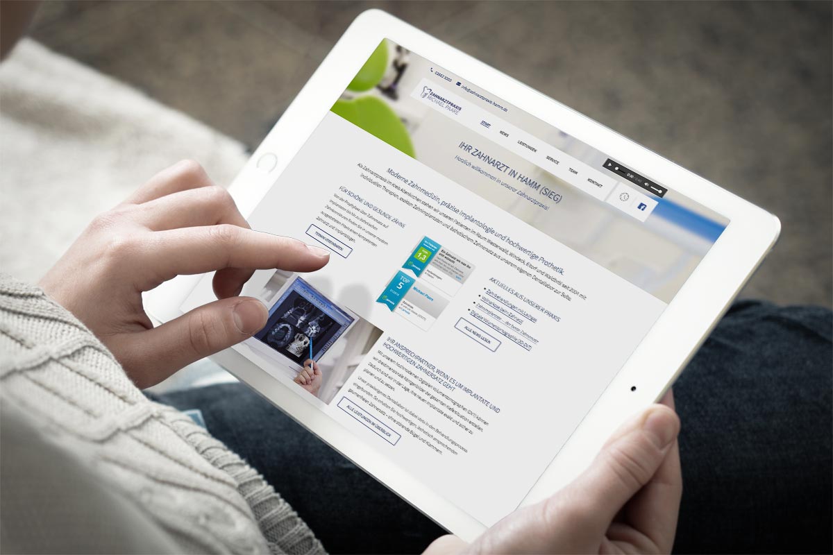 Webdesign für Zahnärzte, Zahnarztpraxen