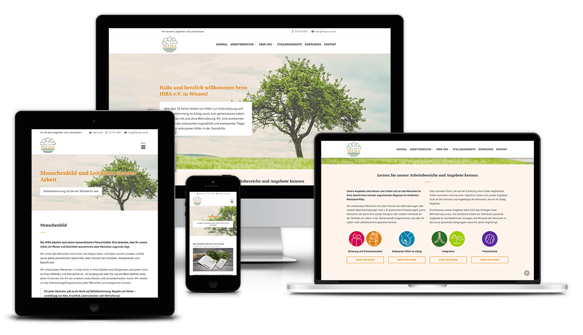 Responsive Vereinswebsite
